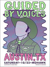 Guided by Voices Austin 2022 by Tyler Skaggs Ltd Edition AP Gig Poster MINT