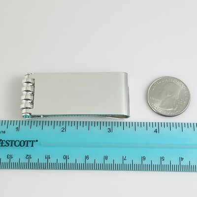 レア Tiffany & Co. Paloma Picasso マネークリップ Tiffany & Co Groove Roller Rolling Money Clip Paloma Picasso in