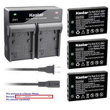 Kastar Battery Rapid Charger for Kodak KLIC-5001 Kodak EasyShare DX6490 Camera