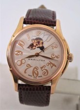 Ladies Rose Gold Plated Jazzmaster Open HAMILTON Automatic Watch H323450* EXLNT