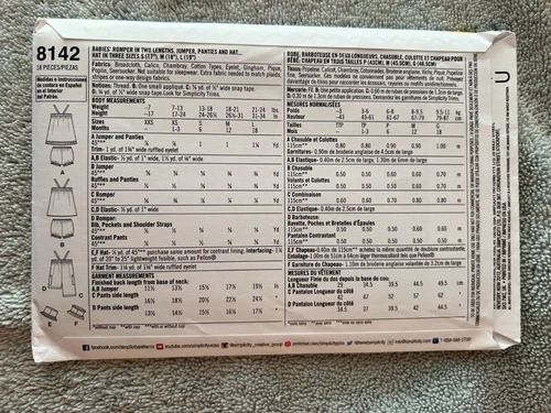 Simplicity Patterns ~ All are Baby Patterns 7-24 LBS * ~ * ~ * ~ * Listing 2428 - Picture 71 of 81