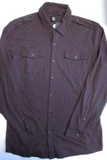 NWT Kenneth Cole Casual Button Front Shirt w/Pockets Slim Fit Size XL