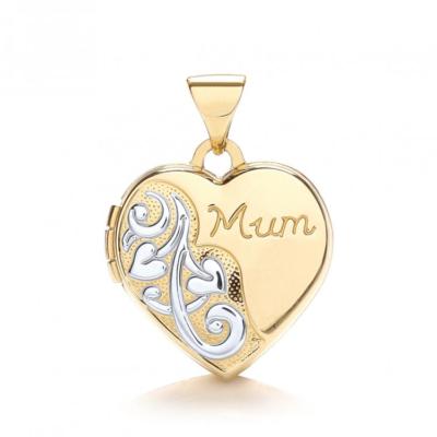 Médaillon Cœur En Or 9 Carats Vintage - Occasion