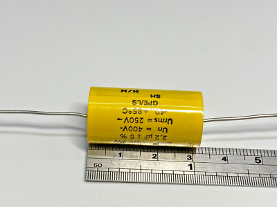 1pcs - ARCOTRONICS 2.2uF 400V 5% MKP 1.44/2 SW Axial Film 1pcs - ARCOTRONICS 2.2uF 400V 5% MKP 1.44/2 SW Axial Film