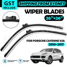 Front Wiper Blades for Porsche Cayenne 92A 2010 - 2017 Pair 26" + 26" Windscreen