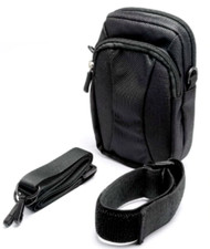 Arm Band Pouch Running Belt Cell Phone Holder Black Nylon Canvas Bag