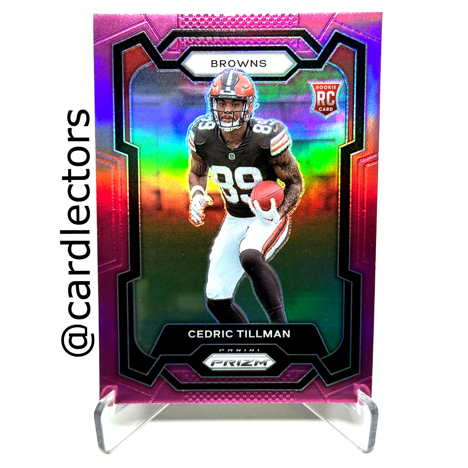 2023 Panini PRIZM Football CEDRIC TILLMAN #321 RC Pink PRIZM Parallel SP BROWNS