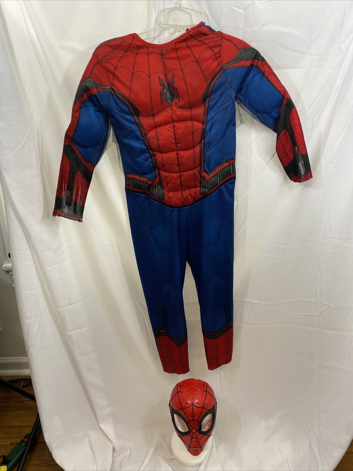 Spider Man Child Halloween Costume ML Mask Sound Eff… Gem