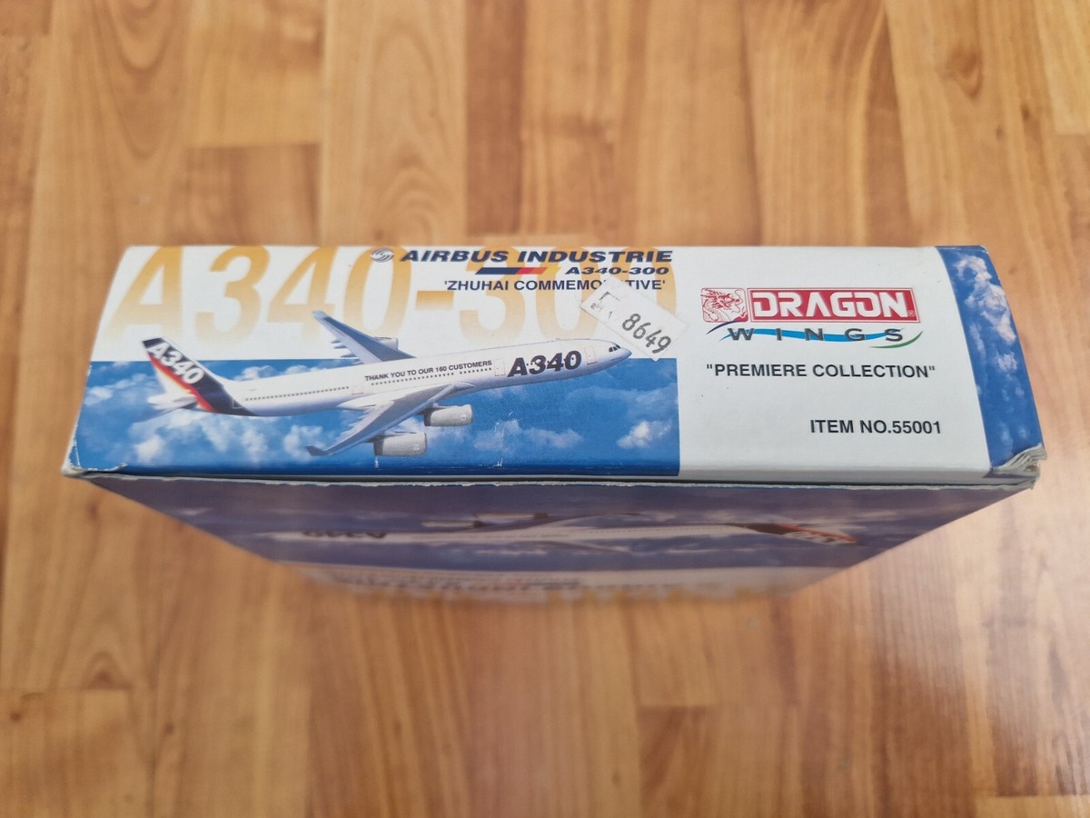 DRAGON WINGS 1:400 AIRBUS A340-300 ZHUHAI COMMEMORATIVE DIECAST