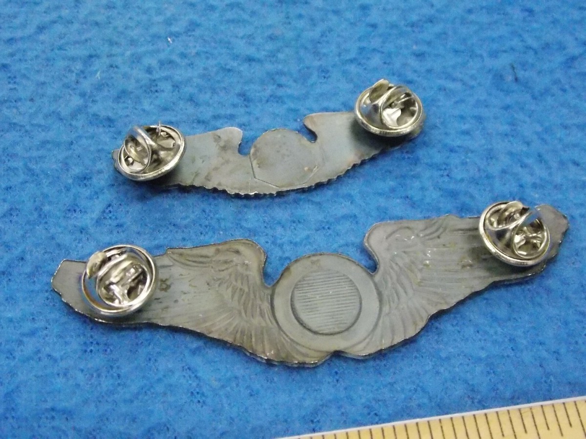 銀製 レア! US AAF 航空機銃手 パイロットウィング 他 装飾品3点セット