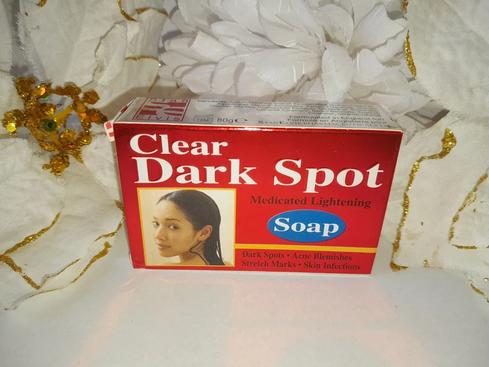 2pcs CLEAR DARK SPOTS Medicated Lightening Soap 'Dark Sport, Acne, Stretch Mark'