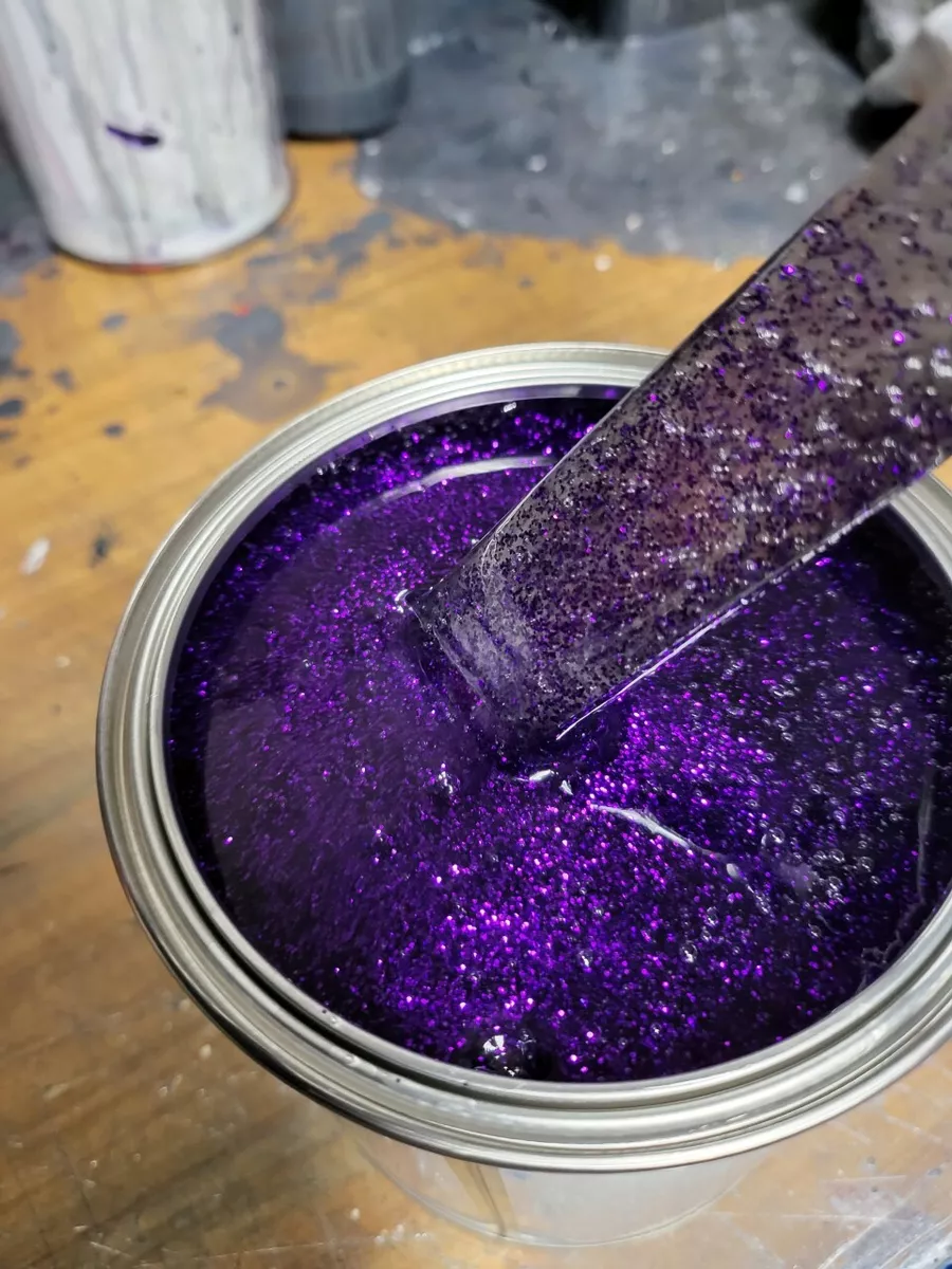 Purple metallic paint deals