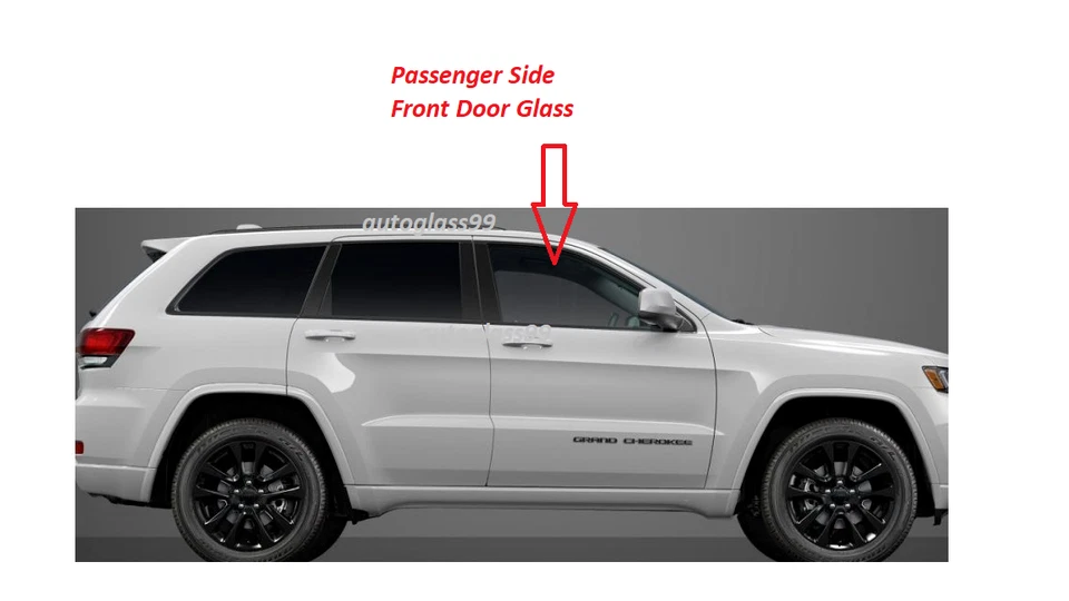 Fits 2011-2023 Dodge Durango Passenger Side Right Front Door Glass Window Foto 2 de 3