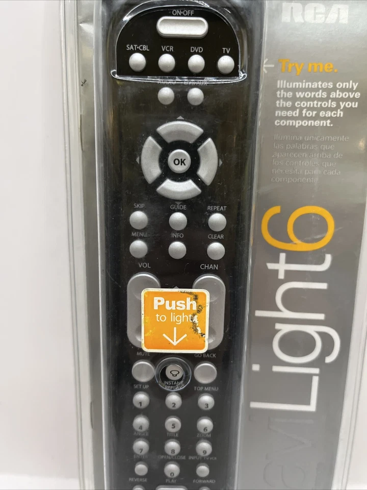 RCA Navilight 6 device UNIVERSAL REMOTE CONTROL RCR660 NEW Open Box - Image 2 of 4