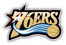 Philadelphia 76ers Basketball Slogan Bumper Sticker Decal  - 9'', 12'' or 14''