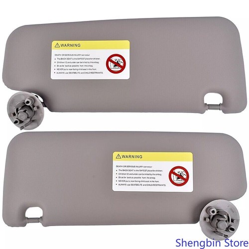 Replacement Sun Visor Set for Chevrolet Driver & Passenger Side Gray - Picture 1 of 8