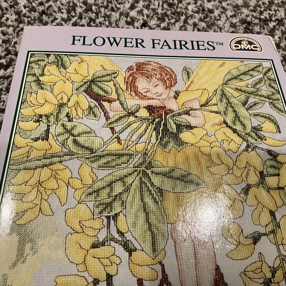 Flower Fairies PC108 The Laburnum Fairy The Ultimate Cross Stitch 1997 DMC - Image 2 of 4