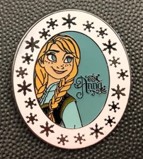 Disney pin 97853 Frozen Anna princess snow queen snowflakes kristin bell *2