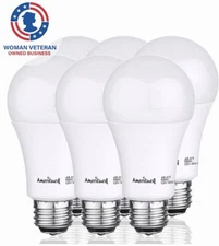 A19 LED Light Bulb 60W Equivalent 800LM 9W 5000K Daylight Non-dimmable 6 Pack