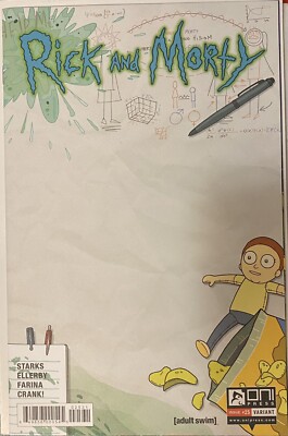 RICK AND MORTY #25 -  HTF - EXCLUSIVE SKETCH COVER - NM - FIRST  PRINT  {A6}