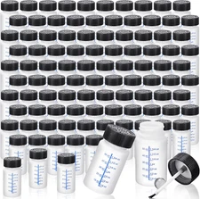 Mumufy 60 Pcs Touch up Paint Bottles with Brush and Lid Empty Touch up Bottle wi