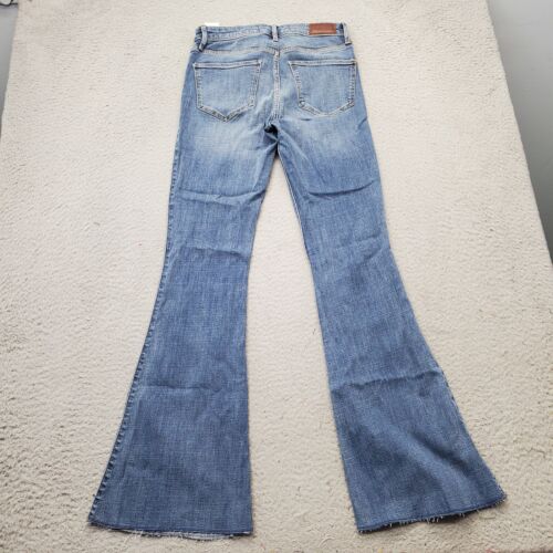 Hollister Jeans Womens Size 3R Blue Denim Flared High Rise Classic Fit Stretch - Picture 2 of 9