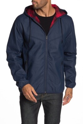 Weatherproof Kunstleder Gebunden Polar Fleecejacke, Dunkel Marineblau, Größe M
