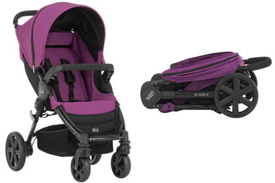 britax b agile stroller how to fold