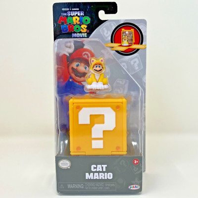 The Super Mario Bros Movie Cat Mario 1'' Mini Figure 2023 Jakks Pacific New