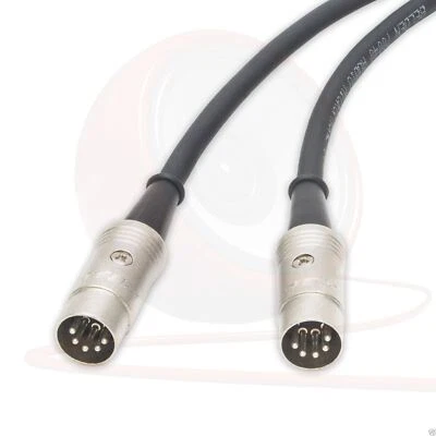 Neutrik Midi Interface Cable. Keyboard, Synth, Cord. 5 Pin Din Lead 1m 3m 5m 10m