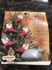 The Beadery craft products American Christmas West boot ornaments Vintage Craft
