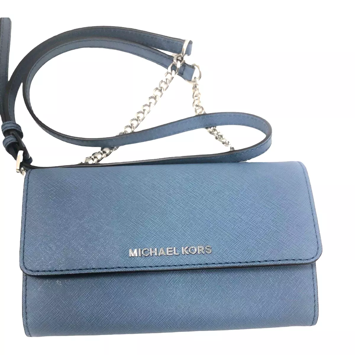 Michael kors jet set travel saffiano leather smartphone crossbody sales