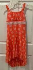 Speechles Girls Dress color Peach size 8 Pleaded Sleeveless