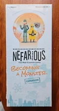 Nefarious: The Mad Scientist Game - Becoming a Monster Expansion Pack - Sealed