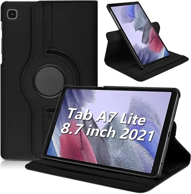 GSM Samsung Galaxy Tab A7 Lite 8.7" T220 T225 Leather Stand Flip Cover Tablet Case