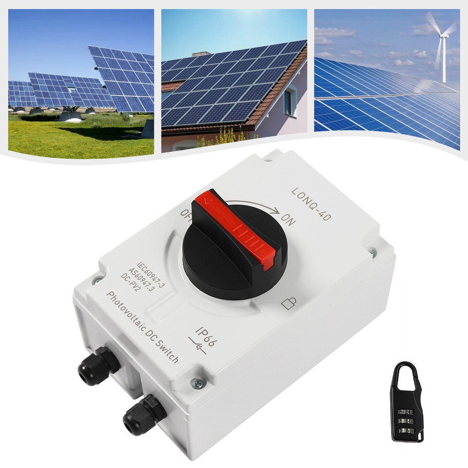 PV Solar Disconnect Switch Photovoltaic Circuit Isolator DC1200V for ...