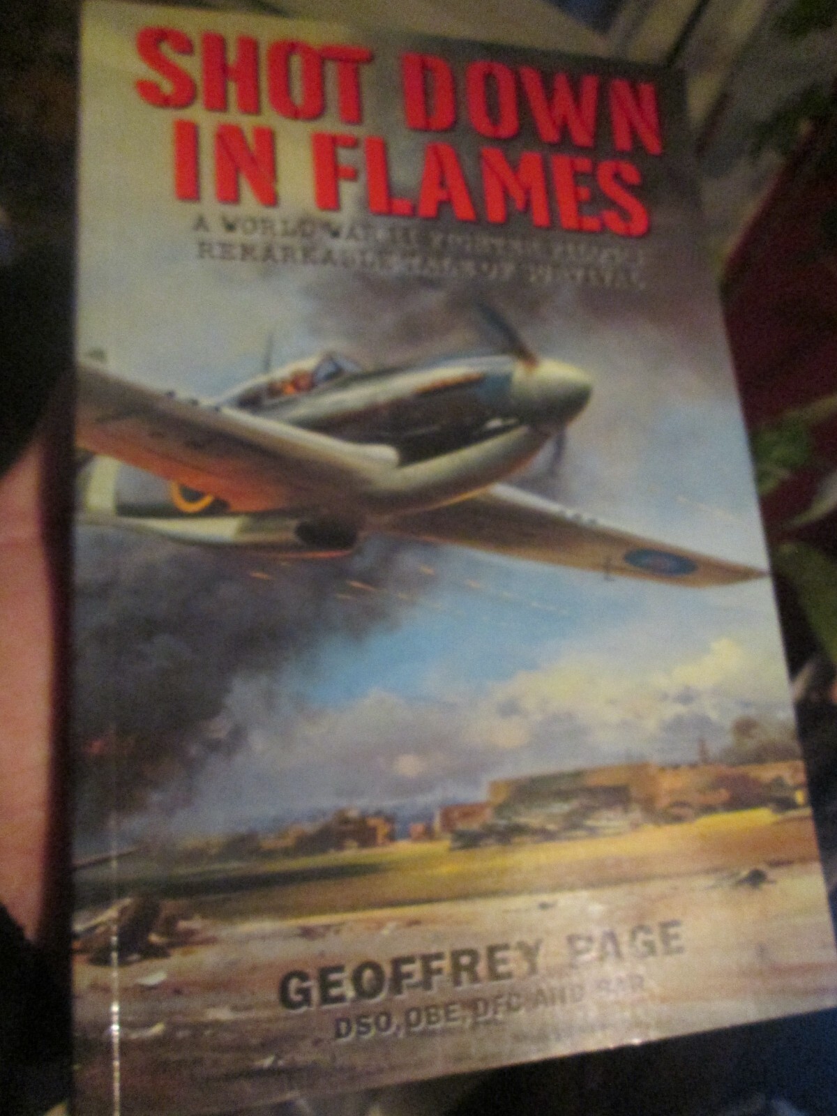 Shot Down in Flames Geoffrey Page PB 1999 VG Condition