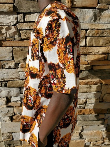 Igbo/Africano Tradicional Isi Agu Wear, Blanco - Imagen 2 de 3