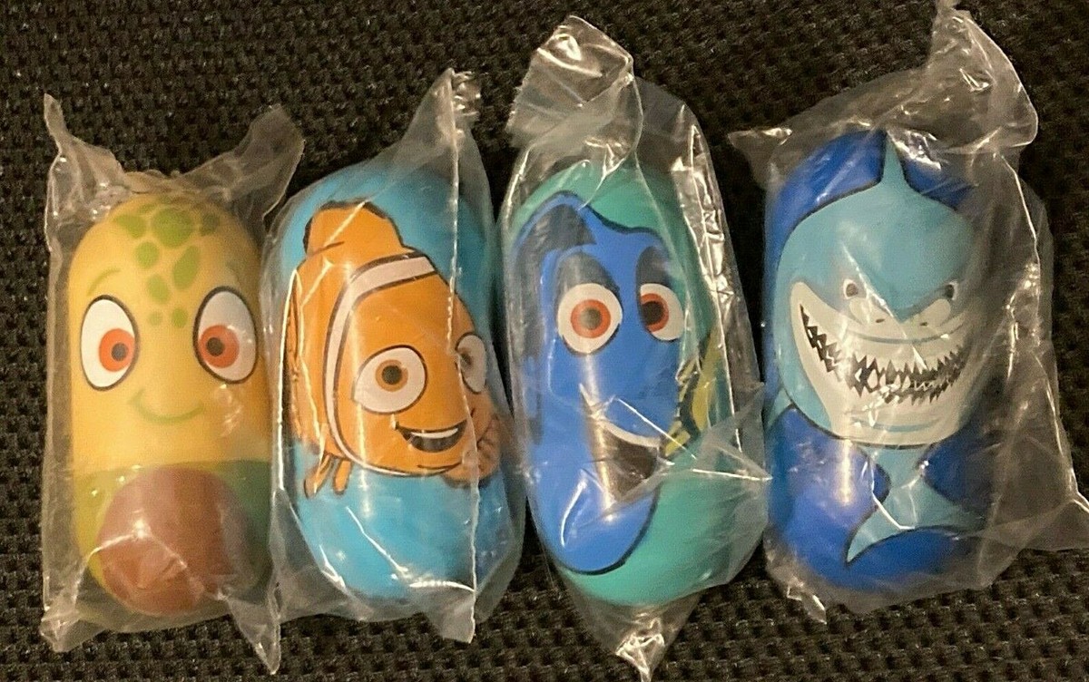 2005 DISNEY WACKY WOBBLERS KELLOGG'S CEREAL - NEMO SET OF 4 | eBay