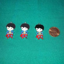 Superman a1 Charm Supply Enamel Charm 1 / 2 or 3 pcs