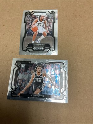 2024 Panini Prizm Draft Pick Kings Rookie Devin Carter Common & Variation Card