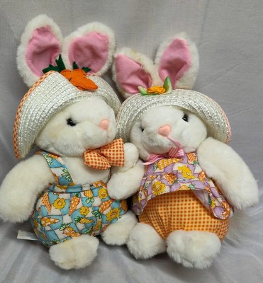Sing Along Duet Bunnies 13'' Plush Here Comes Peter Cottontail Plush Old Stock