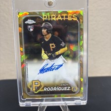 2024 Topps Chrome SAPPHIRE Endy Rodriguez GOLD Rookie Auto /50 Pirates RC