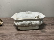 Gravy Boat Sauce Warmer Electric Vintage Ceramic Fruit & Vine Design Complete!