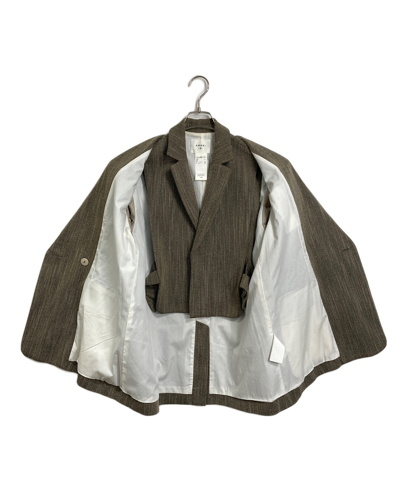 Ameri/ (Ameri) Convertible Herringbone Jacket/Set… - image 6