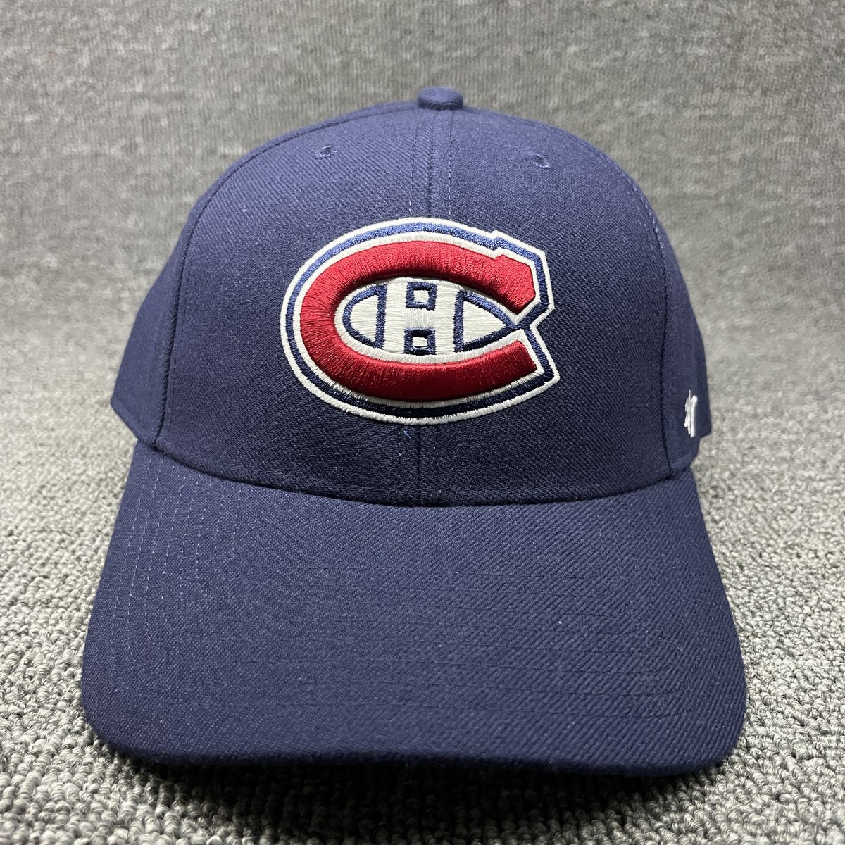 Montreal Canadiens '47 Brand MVP Hat NHL Navy Blue Adjustable Strapback Cap