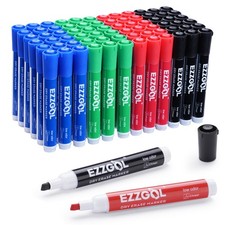 72 PCS MultiColor Chisel Tip Dry Erase Whiteboard Markers Low Odor Bulk Set
