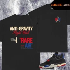 2-Sided Printing Shirt To Match AJ 4 Rare Air 2025 Sneaker Matching AGFC T-Shirt