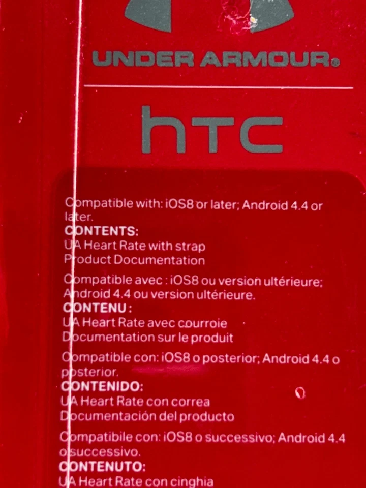 Under Armour UA Heart Rate W/Strap htc  iOS8 Or Later, Android 4.4 Later SEALED! - Image 3 of 4