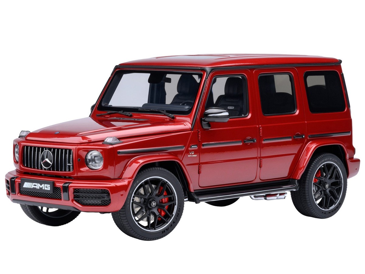 2019 MERCEDES-BENZ AMG G63 CARDINAL RED 1/18 MODEL CAR BY AUTOART